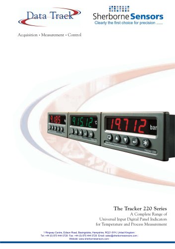 Sherborne Sensors Tracker 220 Series Universal Input Indicator