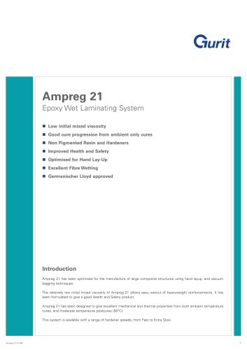 Ampreg 21 - Epoxy Wet Laminating System (v7)