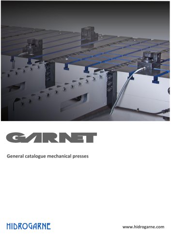 General catalogue mechanical presses