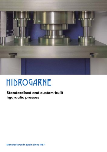 Standardised and custom-built hydraulic presses