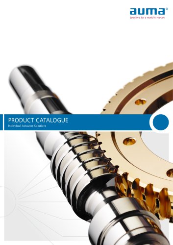 PRODUCT CATALOGUE Individual Actuator Solutions