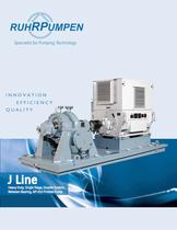 J Line. Heavy Duty, Single Stage, Double Suction Between Bearing, API 610 Process Pump