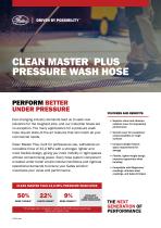 CLEAN MASTER™ PLUS  PRESSURE WASH HOSE