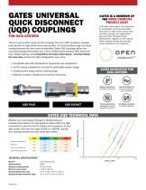 GATES® UNIVERSAL  QUICK DISCONNECT  (UQD) COUPLINGS
