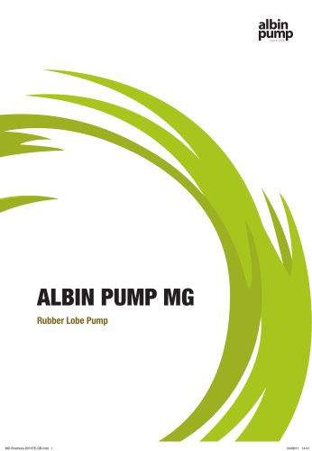 ALBIN PUMP MG Rubber Lobe Pump