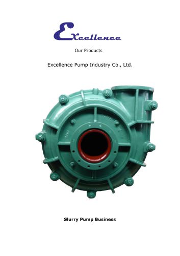 Slurry Pump Products Catalogue