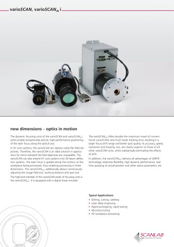 3D Focusing Systems "varioSCAN / varioSCANde"