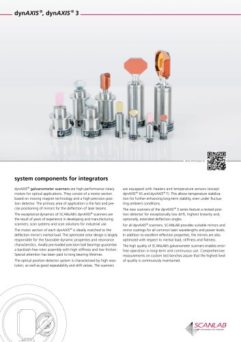 Galvanometer Scanners