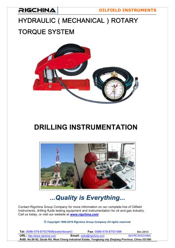 Hydraulic Mechanical Rotary Torque System