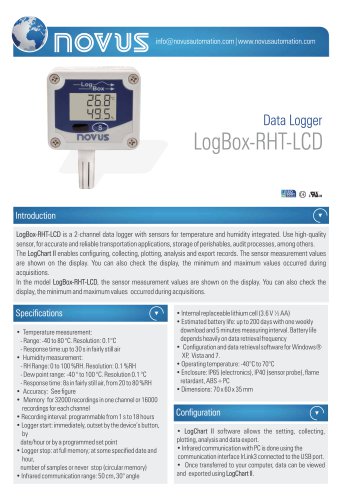 Data Logger LogBox-RHT-LCD