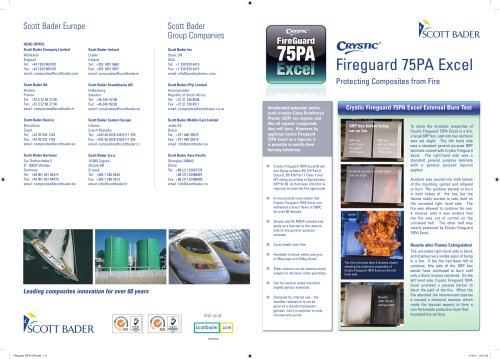 Crystic Fireguard 75PA Excel brochure