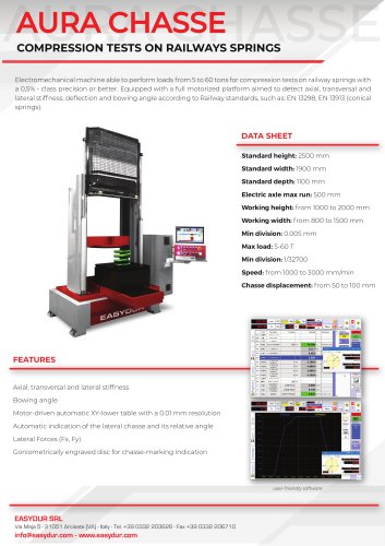 AURA CHASSE - Compression tests on railway springs