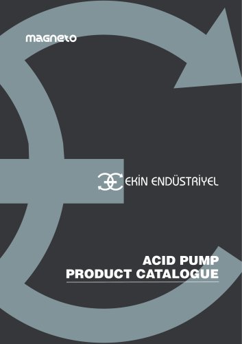 MAGNETO ACID PUMP PRODUCT CATALOGUE