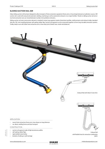 Sliding suction rails