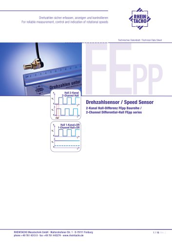 Sensor: 2-Channel Differential-Hall FE Push-Pull series