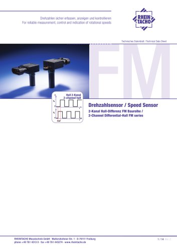 Sensor: 2-Channel Differential-Hall FM series