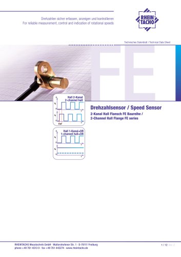 Sensor: 2-Channel Hall FE series