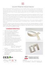 Silver printed resistance Flexible heating element UPPA