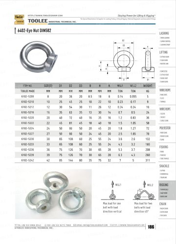 6402 LIFTING EYE NUT DIN582