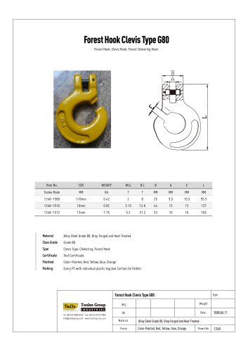 G80 Forest Hook Kuppelschlitzring 