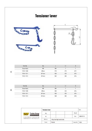 Tensioner Lever Chain Binder 