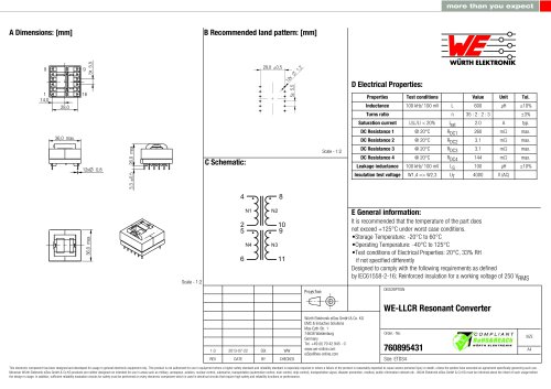 WE-LLCR Resonant Converter  760895431