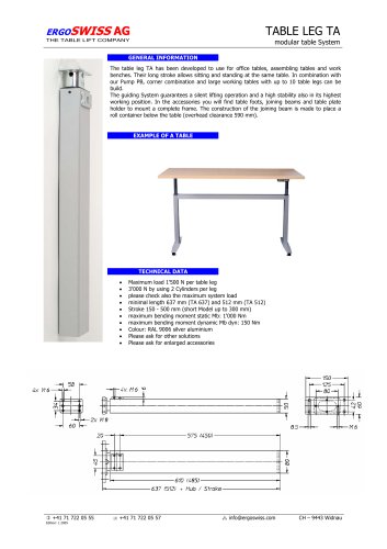 Complete adjustable table frames