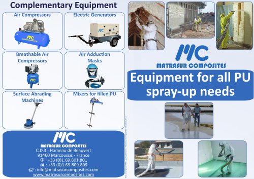 Machines for PU spray-up