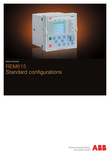 REM615 Standard configurations brochure