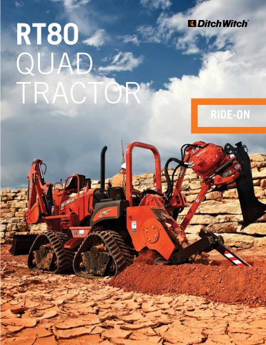 RT80 QUAD RIDE-ON TRENCHER