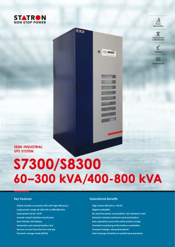 S7300/S8300 60–300 kVA/400-800 kVA