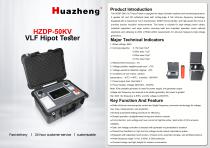 Huazheng HZDP-50kV VLF Hipot Tester Reliable Insulation Diagnostic Equipment