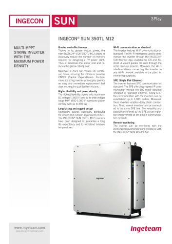 INGECON® SUN 350TL M12