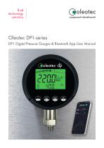 DP1 Digital Pressure Gauges & Bluetooth App User Manual