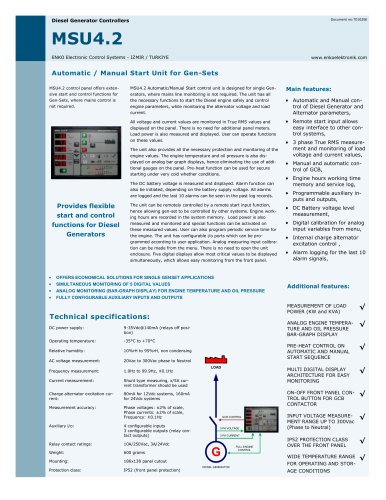 Diesel Generator Controllers MSU4.2