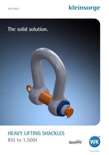 HEAVY LIFTING SHACKLES