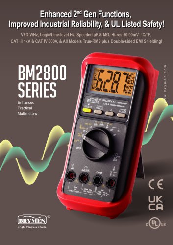 BM2800 Series - Enhanced Practical Multimeters