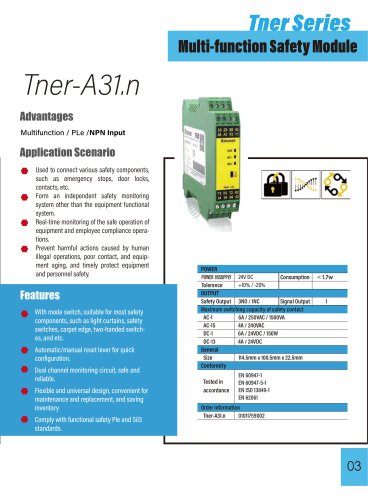 Bytorent Multifunction protection relay Tner-A31.n