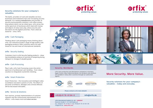 ORFIX - More Security. More Value.