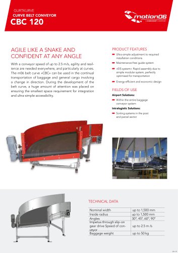 CURVE BELT CONVEYOR - CBC 120