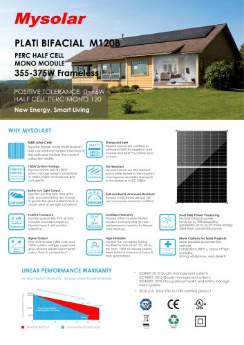 PLATI BIFACIAL MI PERC HALF CELL MONO MODUL 355-37" Fra