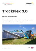 TrackFlex | Solar cleaning machine for large solar parks & next tracker systems