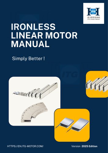 ITG Linear Ironless Manual 2025