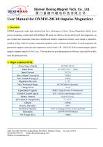 User Manual of DXMM-20C40 Impulse Magnetizer