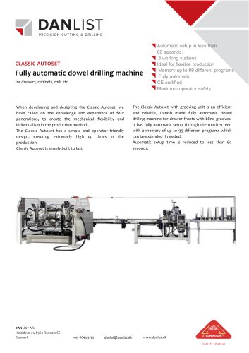 Dowel Drilling Machine