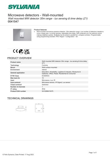 Microwave detectors - 0041547