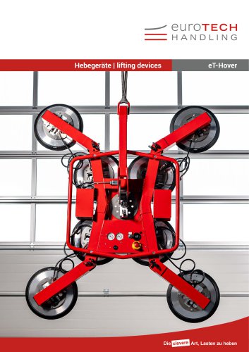 Hebeger&auml;te eT-Hover | Lifting devices eT-Hover