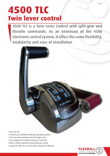 4500 TLC Twin lever control