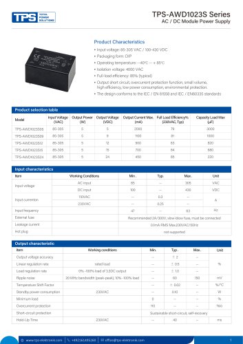 TPS-AWD1023S Series