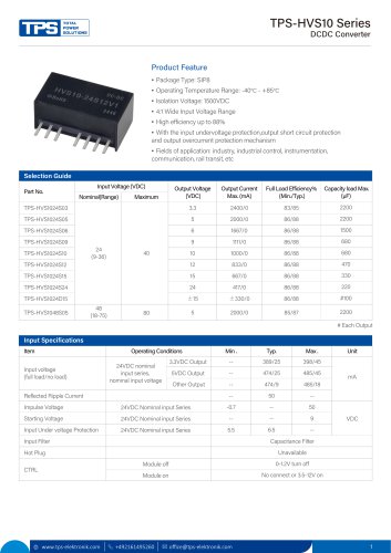 TPS-HVS10 Series